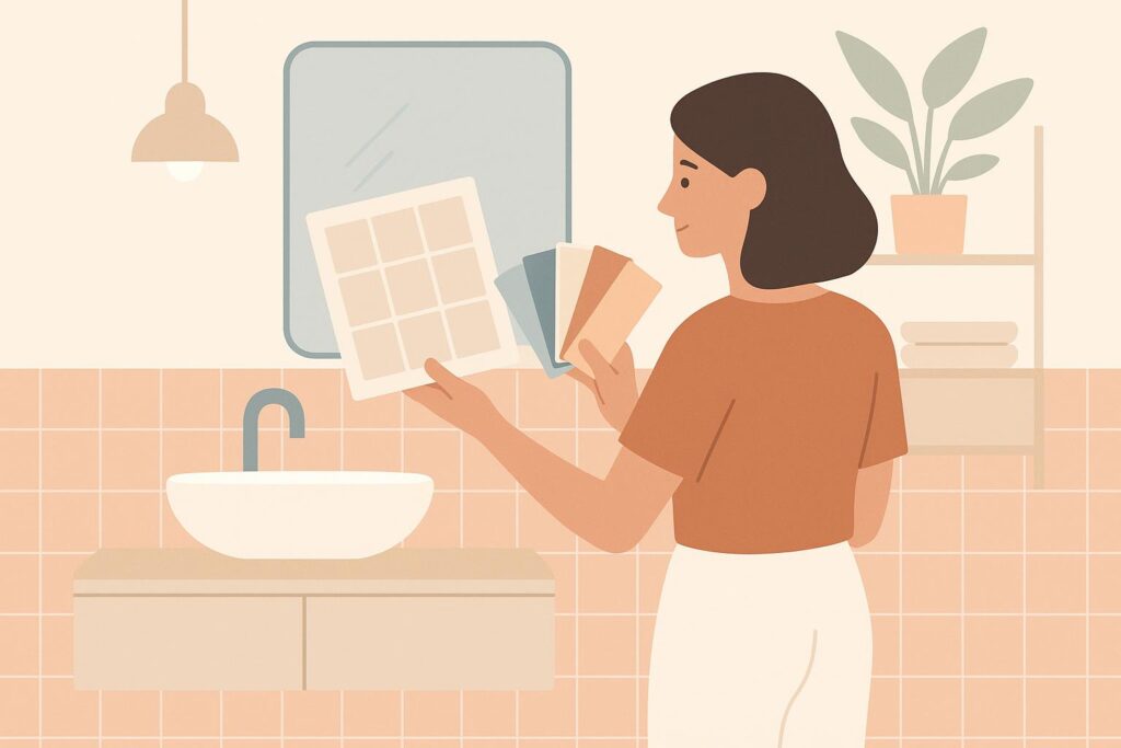 bathroom colour and tile ideas