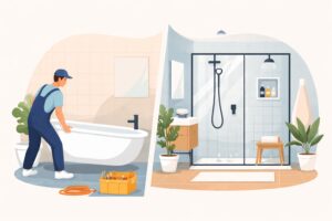 why replace your bath with a walk in shower