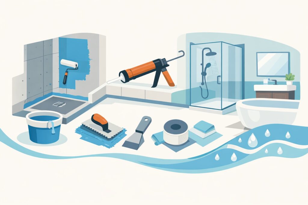 how to waterproof your bathroom