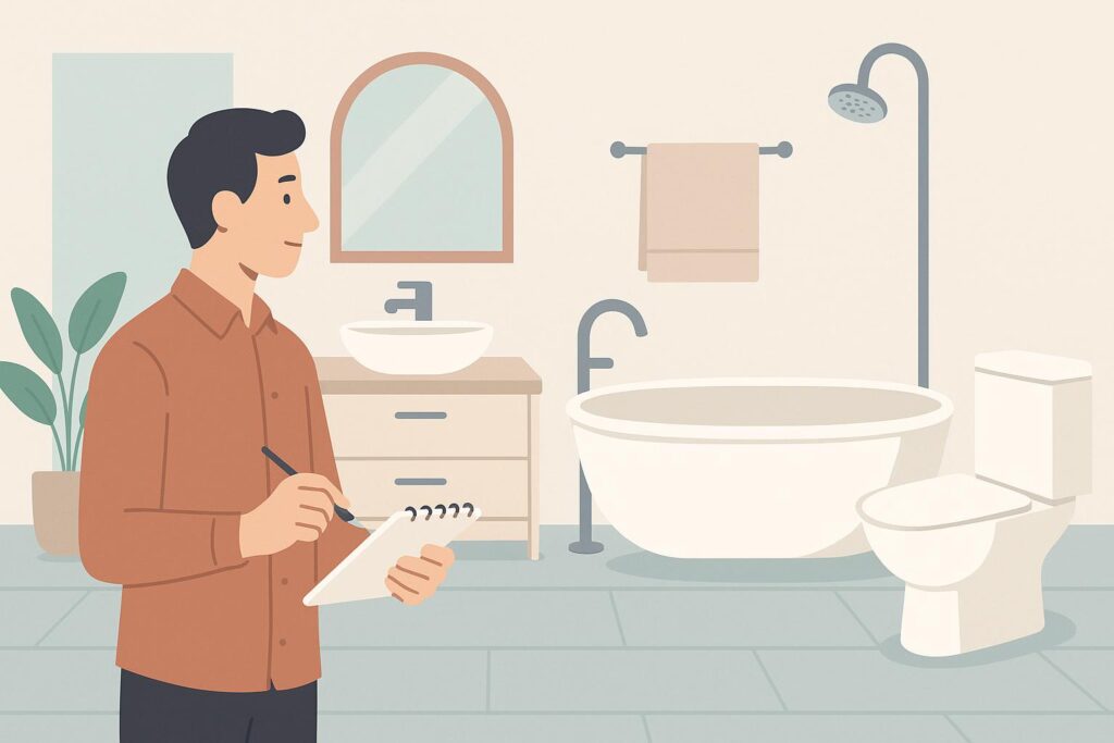 new bathroom fitting