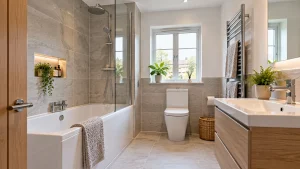 Modern family bathroom